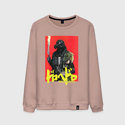 Свитшот хлопковый мужской DOROHEDORO, цвет: пыльно-розовый