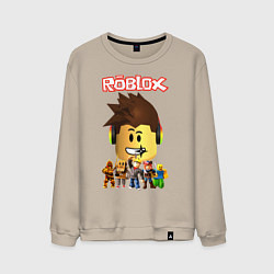 Свитшот хлопковый мужской ROBLOX, цвет: миндальный