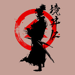 Свитшот хлопковый мужской Ghost of Tsushima, цвет: пыльно-розовый — фото 2