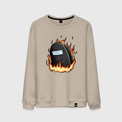 Мужской свитшот Among Us fire