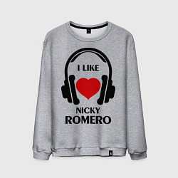 Мужской свитшот I like Nicky Romero