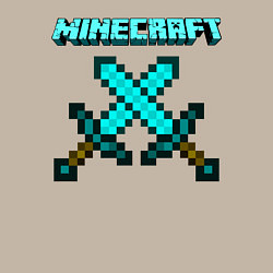 Свитшот хлопковый мужской Minecraft, цвет: миндальный — фото 2