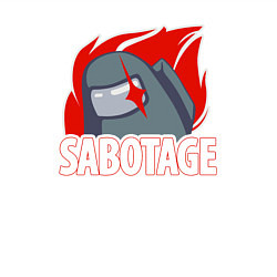 Свитшот хлопковый мужской Among Us sabotage амонг ас саботаж, цвет: белый — фото 2