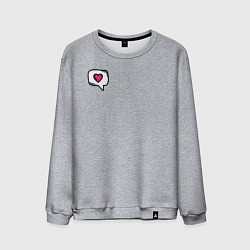 Мужской свитшот Сердце