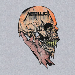 Свитшот хлопковый мужской Metallica art 04, цвет: меланж — фото 2