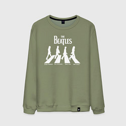 Свитшот хлопковый мужской The Beatles, цвет: авокадо