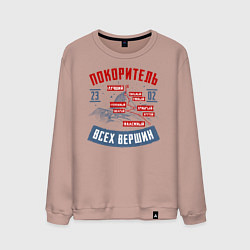 Мужской свитшот 23 Февраля Покоритель Вершин