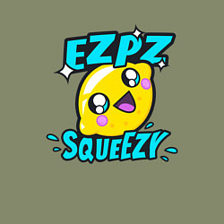 Свитшот хлопковый мужской Easy Peasy Lemon Squeezy, цвет: авокадо — фото 2