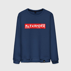 Свитшот хлопковый мужской АлександрAlexander, цвет: тёмно-синий