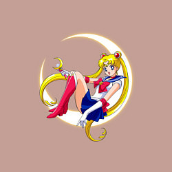 Свитшот хлопковый мужской Sailor Moon, цвет: пыльно-розовый — фото 2