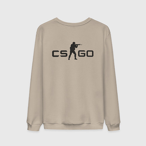 Мужской свитшот CS GO спина Z / Миндальный – фото 2