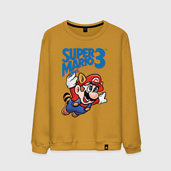 Свитшот хлопковый мужской Mario 3, цвет: горчичный