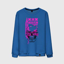 Свитшот хлопковый мужской Skull Hooligan, цвет: синий