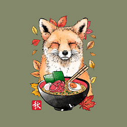 Свитшот хлопковый мужской Лиса, цвет: авокадо — фото 2