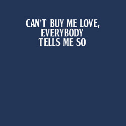 Свитшот хлопковый мужской Can?t buy me love, цвет: тёмно-синий — фото 2