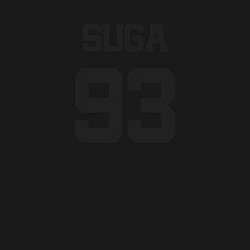 Свитшот хлопковый мужской BTS - Suga 93, цвет: черный — фото 2