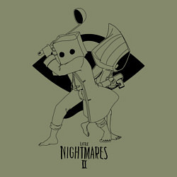 Свитшот хлопковый мужской LITTLE NIGHTMARES 2, цвет: авокадо — фото 2