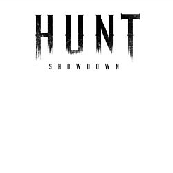 Свитшот хлопковый мужской HUNT: showdown черный, цвет: белый — фото 2