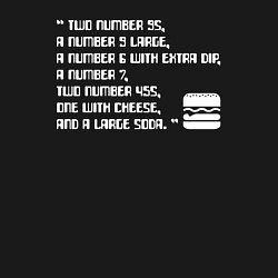 Свитшот хлопковый мужской Grand Theft Auto FAST FOOD - Big Smoke meme, цвет: черный — фото 2