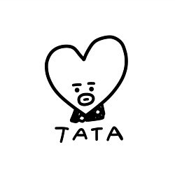 Свитшот хлопковый мужской BTS BT21 TATA, цвет: белый — фото 2