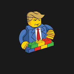 Свитшот хлопковый мужской Lego Donald Trump - Президент Дональд Трамп констр, цвет: черный — фото 2