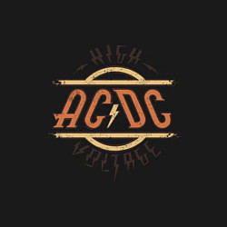 Свитшот хлопковый мужской AC DC HIGH VOLTAGE, цвет: черный — фото 2