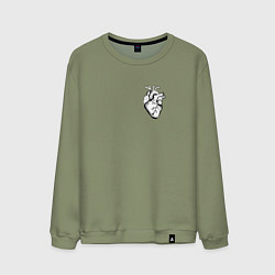 Мужской свитшот Анатомическое сердце