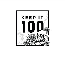 Свитшот хлопковый мужской Keep it 100, цвет: белый — фото 2
