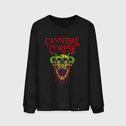 Свитшот хлопковый мужской Cannibal Corpse Труп Каннибала Z, цвет: черный