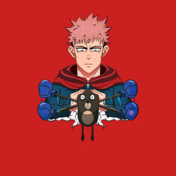 Свитшот хлопковый мужской JUJUTSU KAISEN ИТАДОРИ, цвет: красный — фото 2