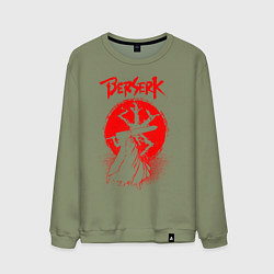 Свитшот хлопковый мужской BERSERK, цвет: авокадо
