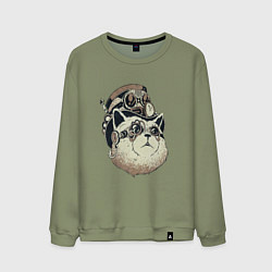 Мужской свитшот Steampunk кот