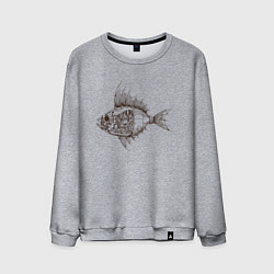 Мужской свитшот Стимпанк Рыба Steampunk Fish Z