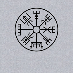 Свитшот хлопковый мужской Вегвизир Гальдрастав Z, цвет: меланж — фото 2