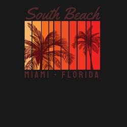 Свитшот хлопковый мужской Майами - Флорида, цвет: черный — фото 2