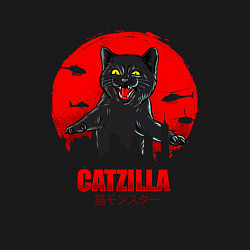 Свитшот хлопковый мужской КОТЗИЛЛА CATZILLA, цвет: черный — фото 2