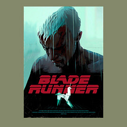 Свитшот хлопковый мужской Слезы в дожде Blade Runner, цвет: авокадо — фото 2