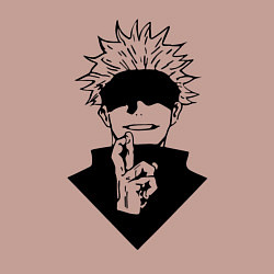 Свитшот хлопковый мужской Магическая битва, цвет: пыльно-розовый — фото 2