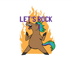 Свитшот хлопковый мужской Lets Rock Horse, цвет: белый — фото 2