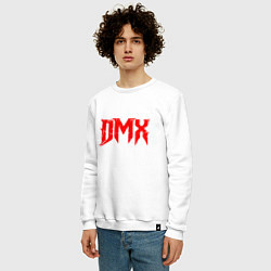 Свитшот хлопковый мужской DMX Rap, цвет: белый — фото 2