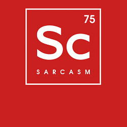 Свитшот хлопковый мужской Sc SARCASM, цвет: красный — фото 2