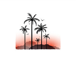 Свитшот хлопковый мужской Palm tree, цвет: белый — фото 2
