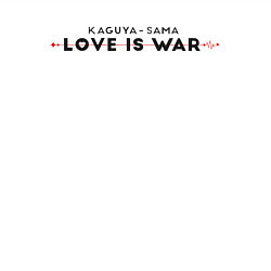 Свитшот хлопковый мужской Kaguya-sama: love is war logo, цвет: белый — фото 2