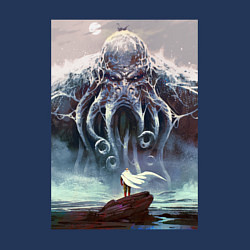 Свитшот хлопковый мужской Cthulhu, цвет: тёмно-синий — фото 2