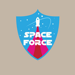Свитшот хлопковый мужской Space Force, цвет: миндальный — фото 2