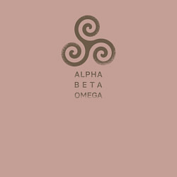 Свитшот хлопковый мужской Alpha Beta Omega, цвет: пыльно-розовый — фото 2