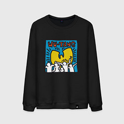 Свитшот хлопковый мужской Wu-Tang People, цвет: черный