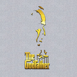 Свитшот хлопковый мужской Крестный отец the godfather, цвет: меланж — фото 2