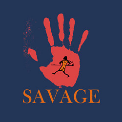 Свитшот хлопковый мужской Дикарь, цвет: тёмно-синий — фото 2