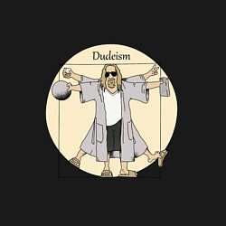 Свитшот хлопковый мужской DUDEISM Большой Лебовский, цвет: черный — фото 2